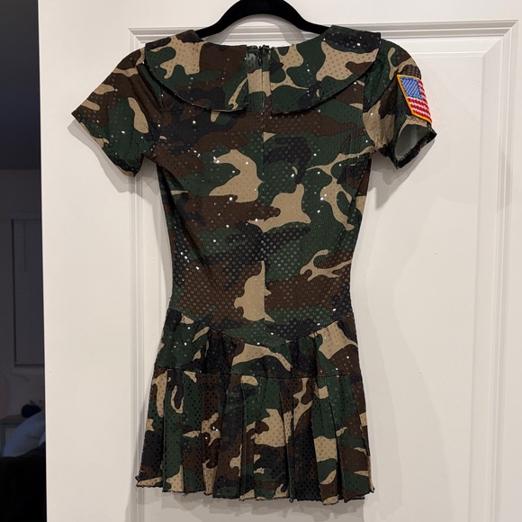 Camo Sequin Figure Skating Dress - Picture 6 of 6